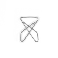 ACCO Ideal Butterfly Paper Clamps, Steel Wire, 50 Count (Pack of 1), Silver