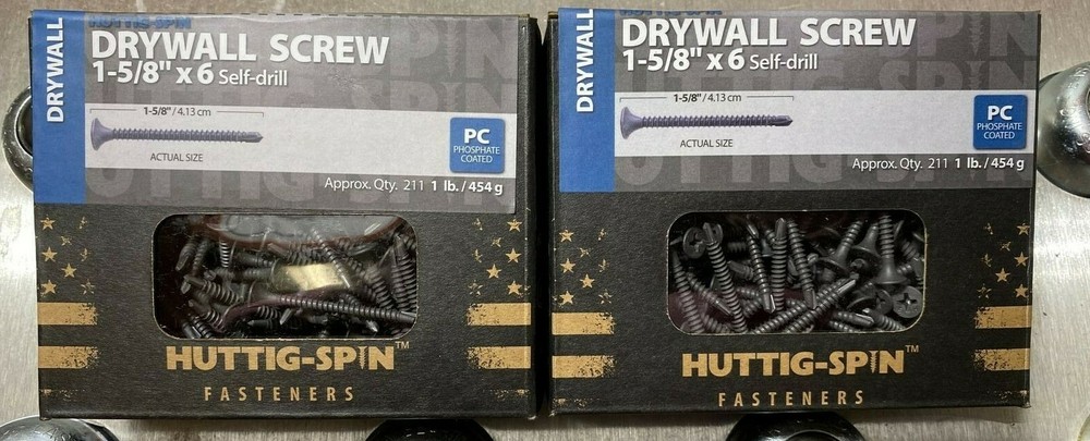 2 POUNDS 1-5/8″ X 6 DRYWALL SCREW PHILLIPS BUGLE SELF DRILLING