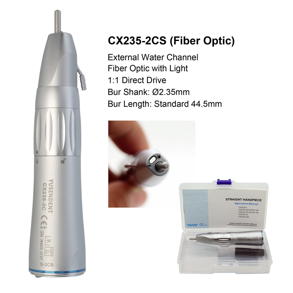 Dental 1:1 Fiber Optic Surgical Handpiece Straight KaVo External ISO E-type