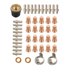 45 Pack IPT-60 PT-60 IPT-40 PT40 Plasma Cutting Torch Tip Electrode Consumables