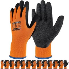 Gasoline 13 Gauge Polyester Latex Crinkle Palm Dipped Gloves /Men Women/ 12Pairs