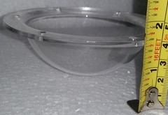 SupremeTech Acrylic Dome/Plastic Hemisphere – Clear – 3″ Diameter, 1/2″ Flange