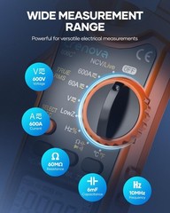 Clamp Meter Multimeter 6000 Counts TRMS Electrical Tester for AC/DC Current/V…