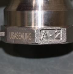 (2) USA Sealing Cam and Groove Fitting BULK-CGF-6, 2″ Type A, 316 SS, A-2, Hose