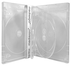 100 PREMIUM STANDARD Clear Blu-Ray 6 Disc Cases 14mm & 100 OPP Bags