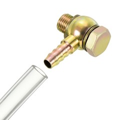 10mm Barbed M14 x 1.5 Male Thread Hose Pipe Fitting Elbow Connector Carbon Steel