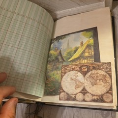 Fully Embellished Handmade World Traveler Themed Junk Journal 88 pages