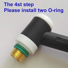 TIG Welding Torch,3/32 Gas Lens #12 Pyrex Cup 2.4mm Collet Kit for WP-17,18,26