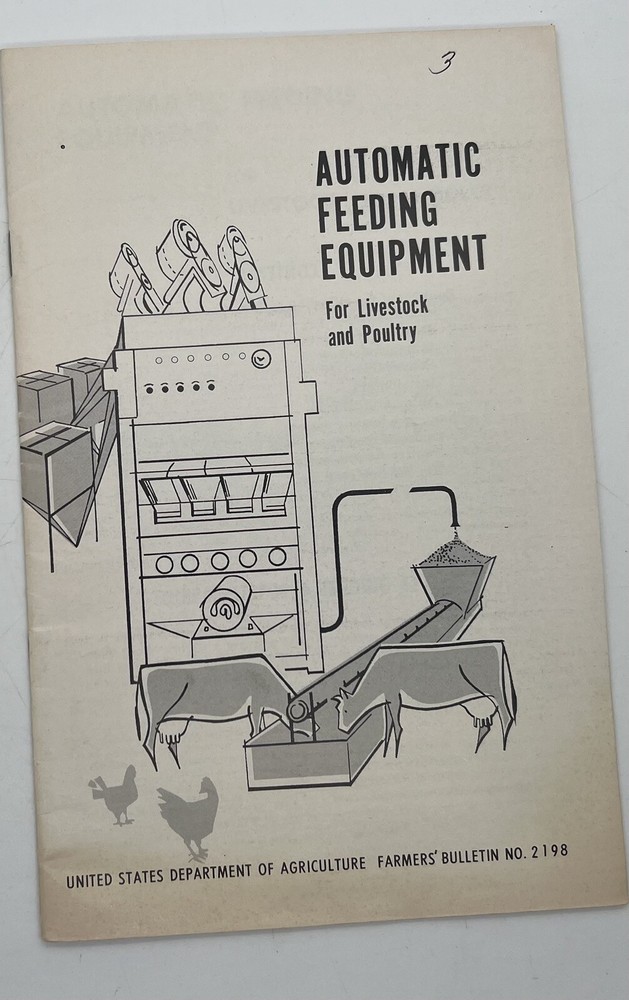 Automatic Feeding Equipment For Livestock and Poultry Dept Agriculture Book G1