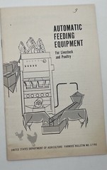 Automatic Feeding Equipment For Livestock and Poultry Dept Agriculture Book G1