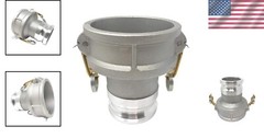 Lightweight Type DA Camlock Reducer – 4″ Female x 3″ Male Aluminum Coupling