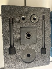 TEMCo Double D Punch Die Set 0.769 inch x 0.642 inch Knockout Hole w/ Case