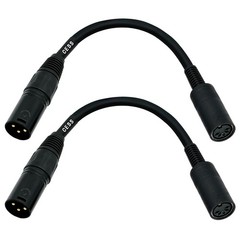 CESS-279 DIN 5-Pin MIDI Female to XLR 3-Pin Male Adapter Cable – 6 Inch Conve…