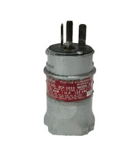 APPLETON ECP-2023 MODEL D 20A 1H.P. 125VAC EXP PROOF PLUG very good Condition