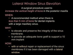 Lateral Window Sinus Elevation Drill Set, with elevator instrument set