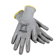 Cut Resistant Work Gloves Grey PU Palm Coated Cut A3 – 1 Pairs JORESTECH
