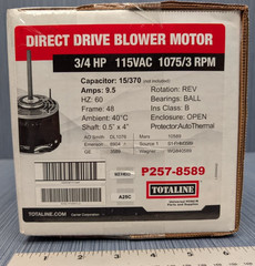 Totaline P257-8589 3/4HP 115 VOLT 1075 RPM 3 SPEED MOTOR 5KCP39PGS847S