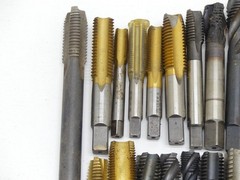 (41 pcs) Misc. Lot of Spiral Flute Taps, Various Sizes