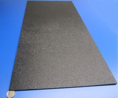 Black ABS Sheet 1/8″ (.125″) X 12″ X 24″ Haircell Textured One Side