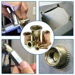 100/50pcs Carbon Steel Nutserts Rivet Nut Rivnut Nutsert M3 M4 M5 M6 M8 M10 M12