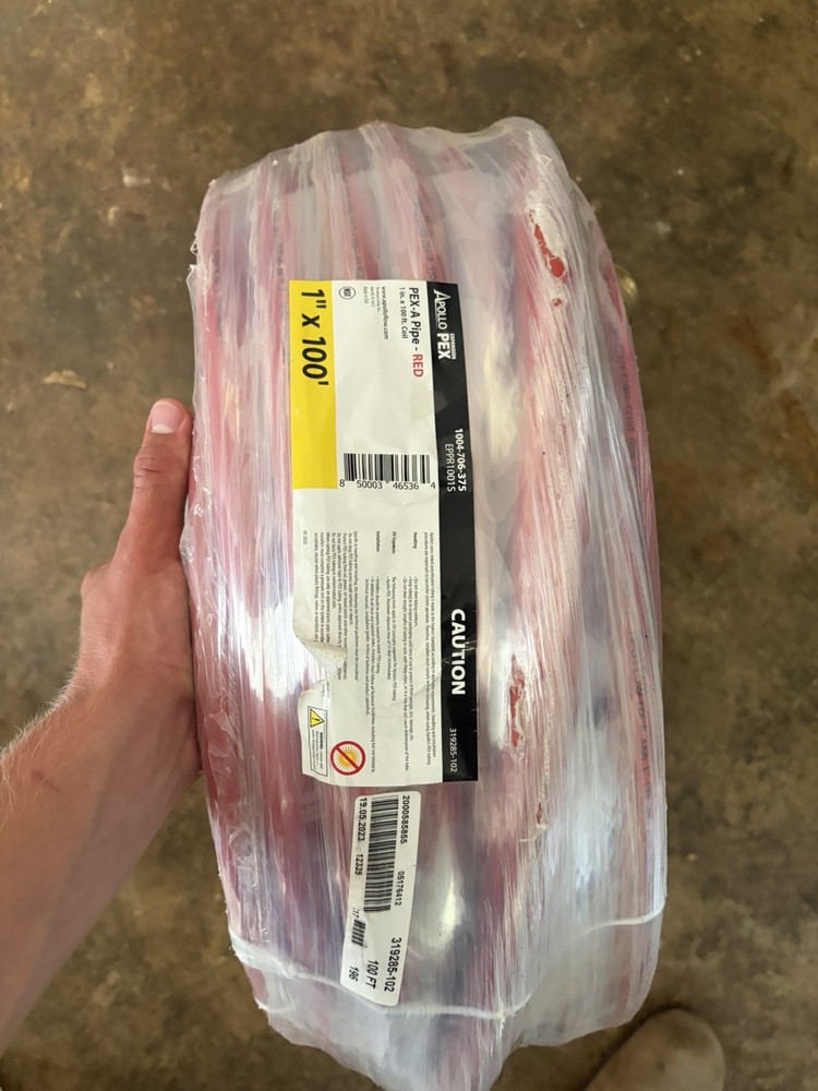 100ft by 1in Pex A Pipe Red Brand New sealed Apollo