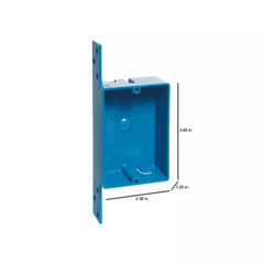1-Gang 8 Cu. In. PVC Shallow New Work Electrical Switch and Outlet Box