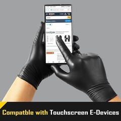 COOLJOB 5 Mil Disposable Nitrile Gloves Heavy Duty Gloves 100pic/box S-XL Size