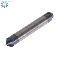 2Pc Double End 3/8″ 4 Flute 90 Degree 2-1/2″ Overall Length Carbide Chamfer Mill