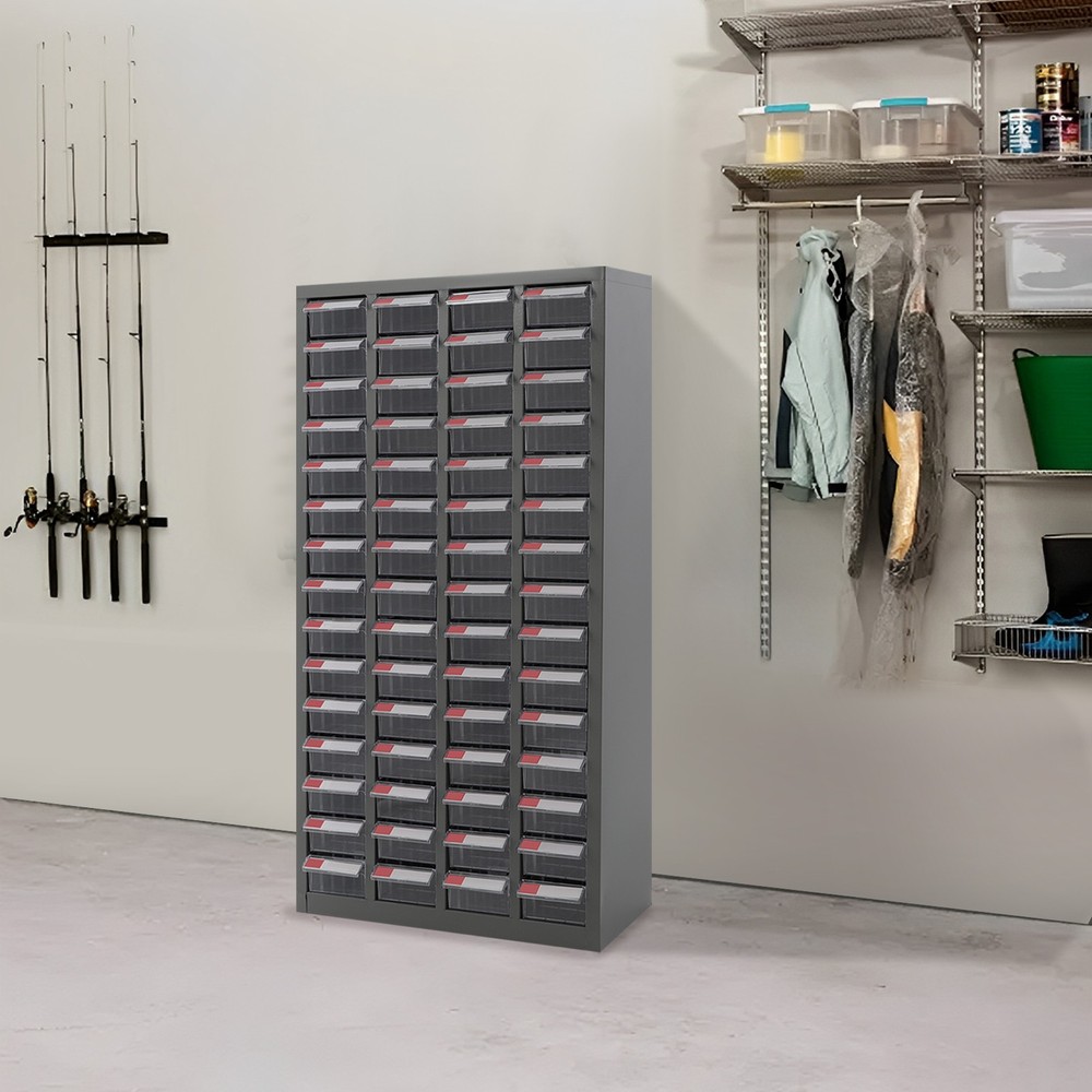 60 Drawers Hardware Tools Storage Cabinet Shop Bolt and Nut Tool Organizing Case