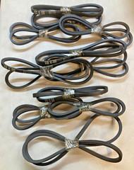 LOT OF 11 – PowerDrive Belts – Various Sizes – 52″, 47″, 60″, 65″