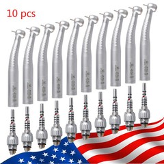 1-10 KaVo Style Dental Fiber Optic High Speed Handpiece 6Hole LED Coupler YD6