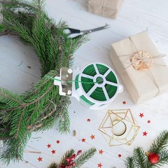 Twist Tie, 328 Feet (100m), green cable ties with Cutter, Garden Plant Ties