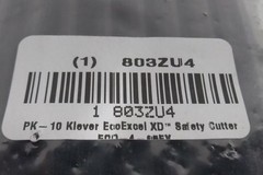 Klever ECO-4-65EX 100 Pk 7 In Overall L Black/Green Safety Cutter