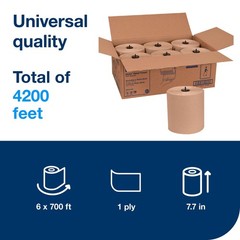 Tork Matic Paper Hand Towel Roll Natural H1, Universal, 100% Recycled Fiber, …