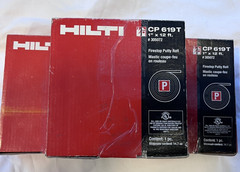 3 Count HILTI FIRESTOP PUTTY ROLL CP619T, 1″ x 12 ft. NEW