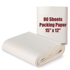 80 Sheets 15×12 Inch Packing Paper Sheets Newsprint Paper Packaging for Moving