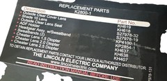 LINCOLN ELECTRIC Welding Helmet with No. 10 Lens 4-1/2 in. x 5-1/4 in View Area