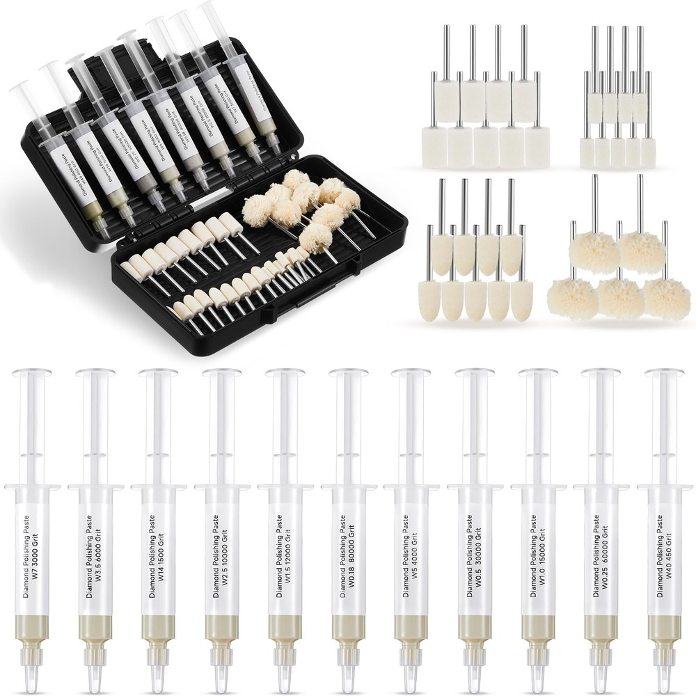 Swiffen 47 Pcs Diamond Polishing Compound Kit, 36 Grinding as picture shown