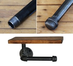 3/4″in Pre Cut Black Steel Pipe Nipple Pipe Fitting Lot of 5 18in-72in Long USA