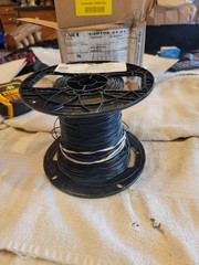 CAROL CABLE C2015A.21.01, 24 Gauge Hook-up Wire, 1000ft, Black.