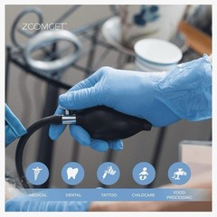 AMMEX Professional APFN42100 Blue Nitrile Medium Exam Gloves Case Of 1000
