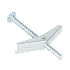 50PCS 1/8 Inch Toggle Bolts Heavy Duty Drywall Anchors with Screws