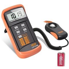 Dr.meter LX1330B Digital Illuminance Light Meter, 0200,000 Measurement Range …