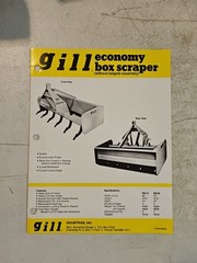 Vintage Gill Economy Box Scraper Sales Brochure Spec Sheet