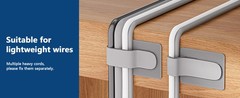 Hook and Loop Cable Ties, Under Desk Cable Management, Self Adhesive Cable Clips