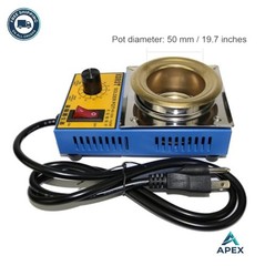 Solder Pot 50mm 500g Capacity 110V 150W Stepless Adjustable Temperature 200-480C