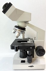 OMAX M82E Binocular Compound Microscope LED Mechanical Stage 4X 10X 40X 100X