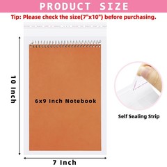 Morepack Self Sealing Cellophane Bags,7×10 Inches 200 Pcs Clear Resealable Ce…