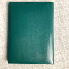 Vintage Address Book Green Orange Gold Scroll Telephone Numbers Made In Japan