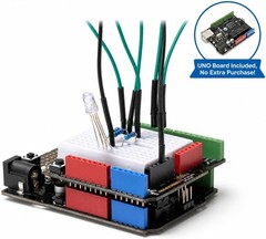 Basic Electronics Starter Kit for Beginners – with UNO R3 Board, Compatible with